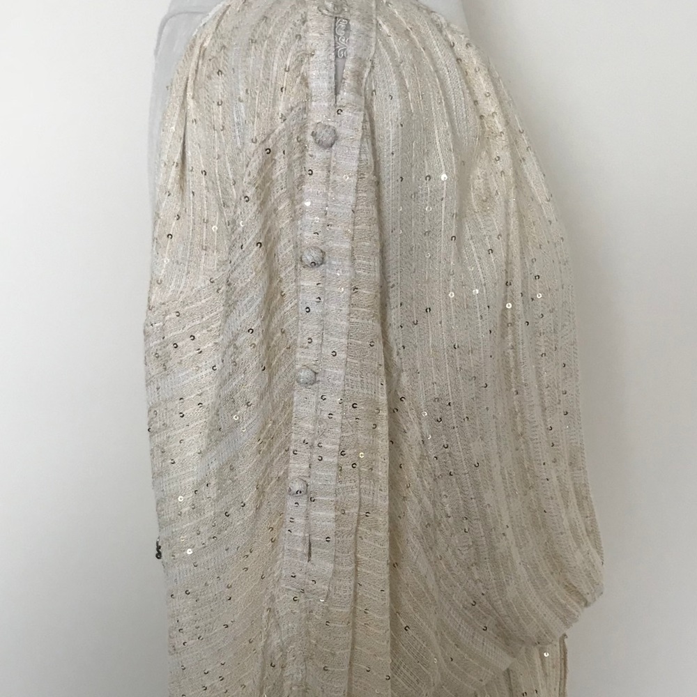 Free People LITTLE SHINE TUNIC IN IVORY SZ Small - Picture 4 of 4